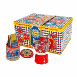 Set Moka Express Carretto Siciliano 3 Tz E Perfetto Moka Irresistibile -Vico 3 dg set caffe