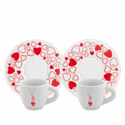 Set 2 Tazzine Moka Cuore