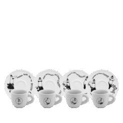 Set 4 Tazzine Moka Carosello