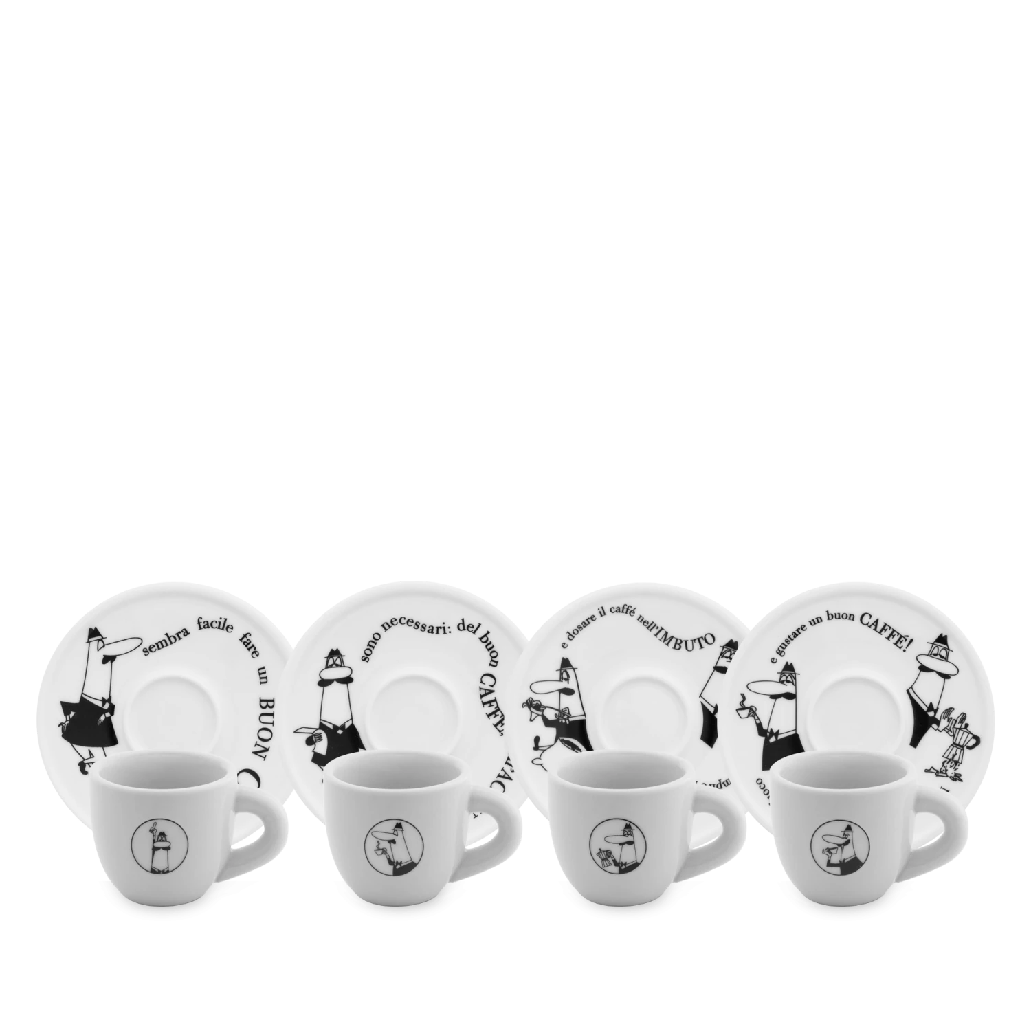 Set 4 Tazzine Moka Carosello 3 Set 4 Tazzine Moka Carosello