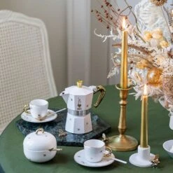 Set 2 Tazzine Perle - Oro Delle Api -Vico a7r06592 1