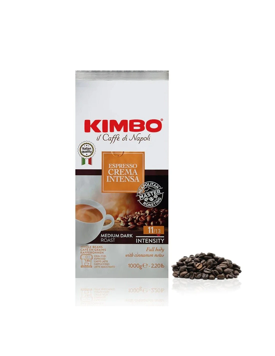 Kimbo Caffe Crema Intensa In Grani - 1Kg 3 Kimbo Caffe Crema Intensa In Grani - 1Kg