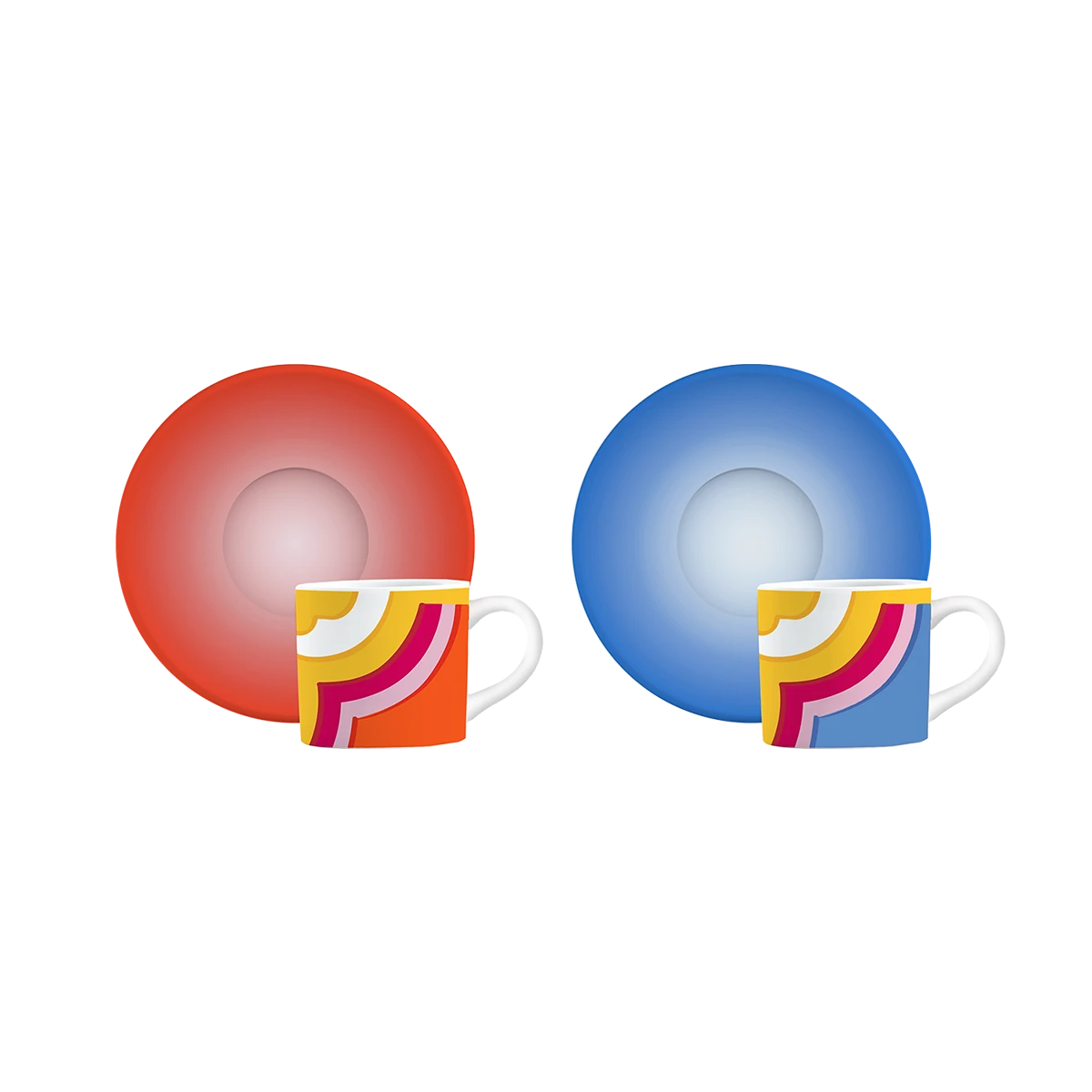 Set 2 Tazzine Da Caffè 3 Set 2 Tazzine Da Caffè